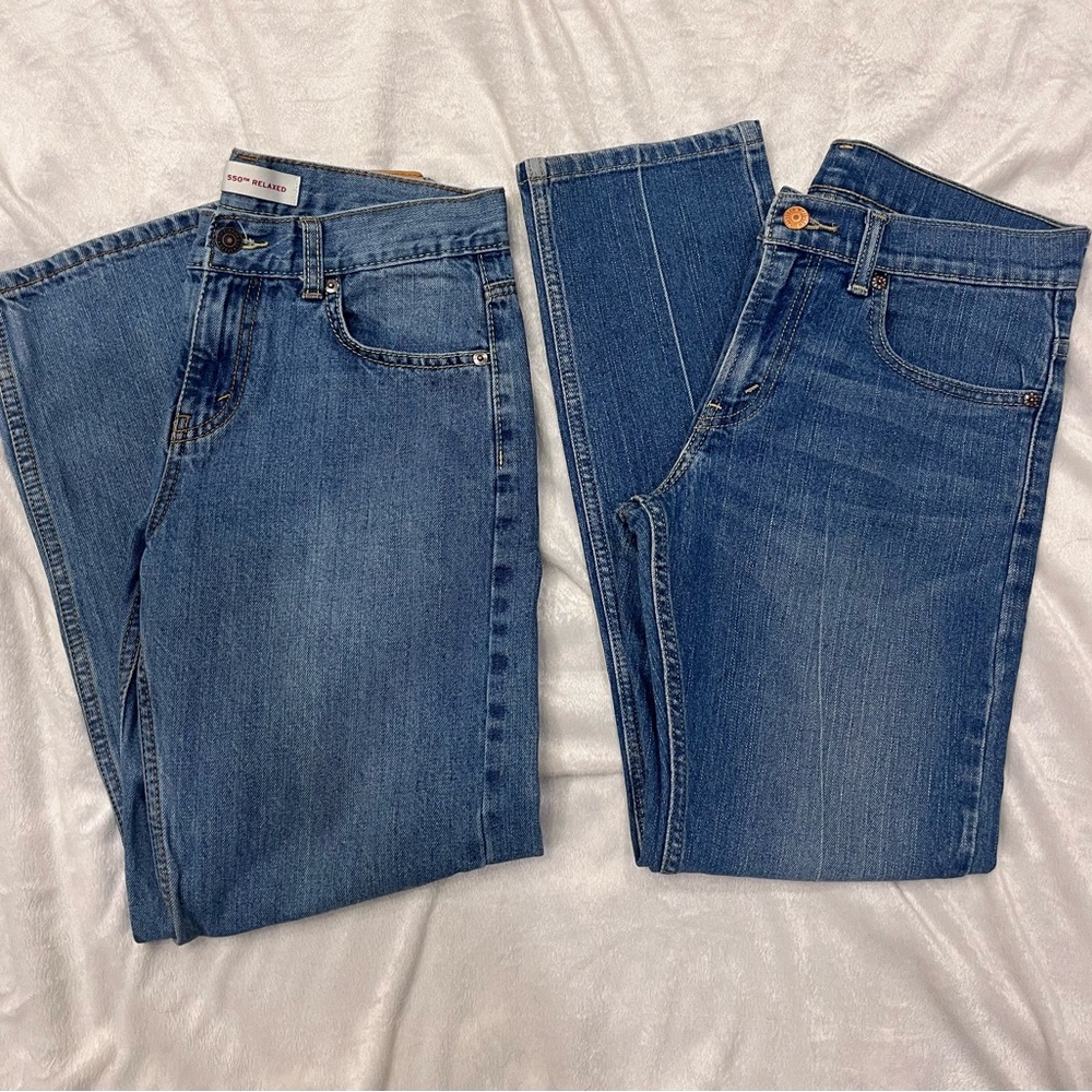 2 Pair Lot -Boys Levi Jeans 550 511